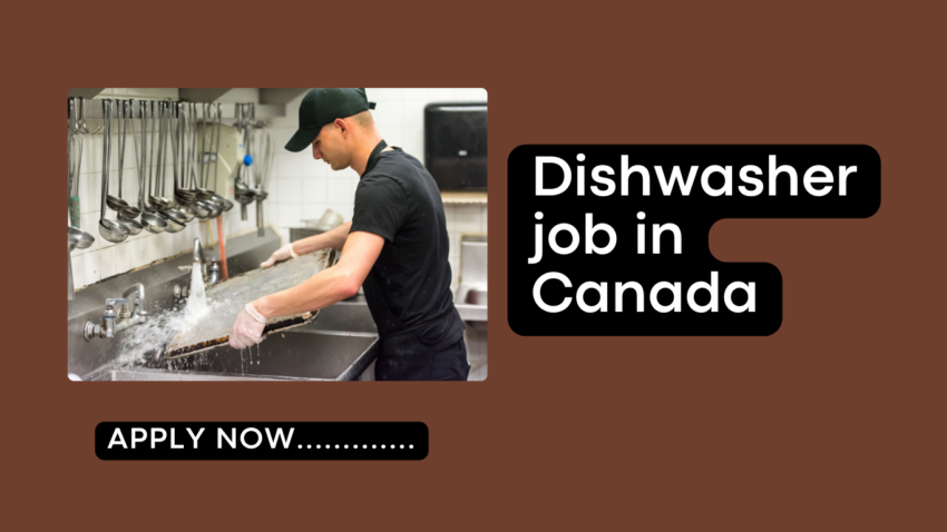Dishwasher job in Canada