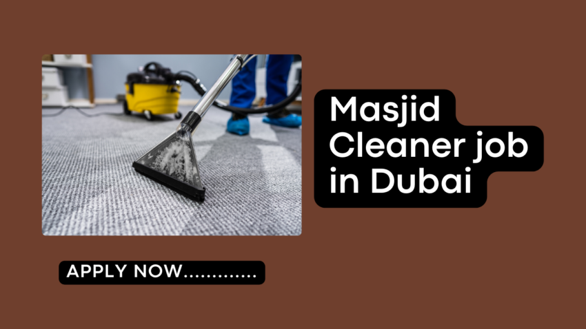 Masjid Cleaner job in Dubai